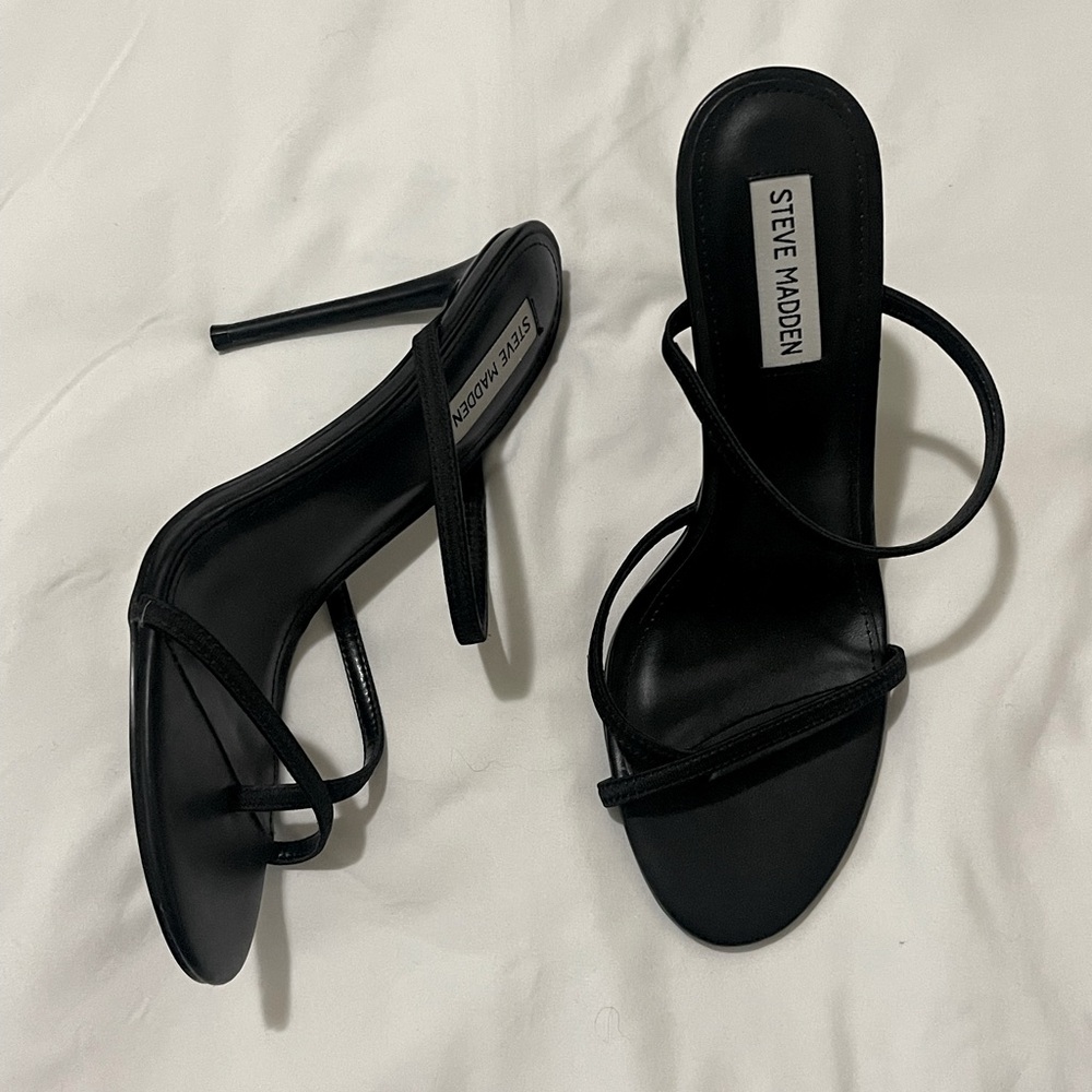 Steve Madden Belleza Heels Black Size 9.5 NWOT
